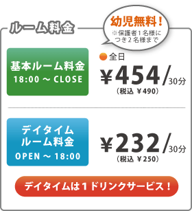 ルーム料金