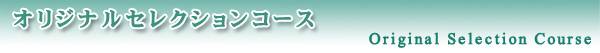 オリジナルセレクションコース