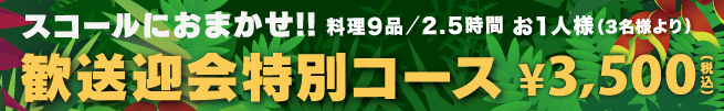 歓送迎会特別コース