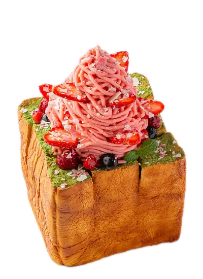 新緑の苺モンブランハニトー