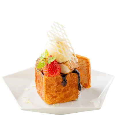 ざくざくスモア風プチハニトー　〜焼マシュマロ×チョコ×クッキー〜