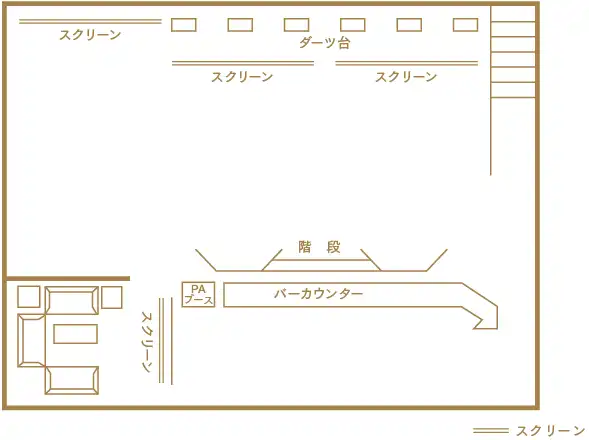 大きなスクリーン4枚で、会場のどこからでも映像をお楽しみいただけます。