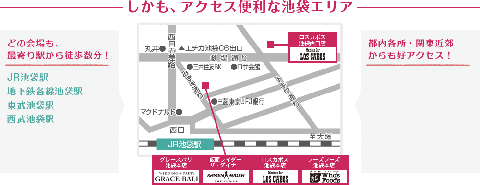 しかも、アクセス便利な池袋エリア