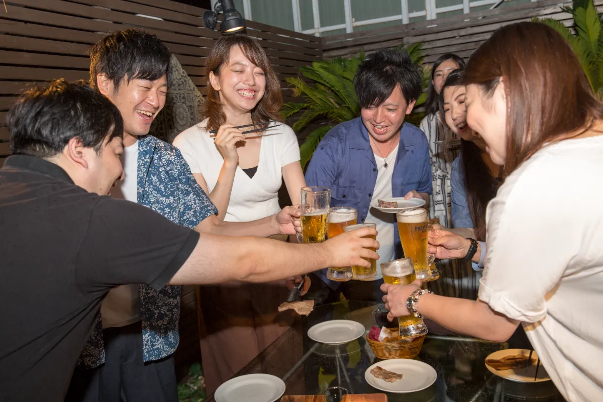 足湯付き！ガーデンテラスBBQ　カラオケパセラ秋葉原電気街店