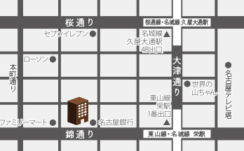 パセラのコワークのアクセスマップ