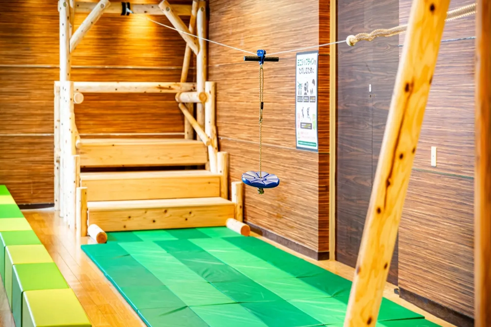 もりっこぱーくのジップライン