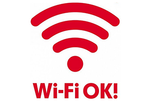 無料Wifi完備&各種接続ケーブル無料貸出
