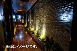 バリリゾート風の店内