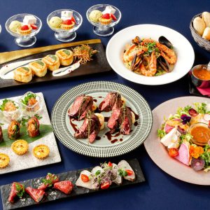 プレミアムコース(部屋料金+料理全8皿(全10品)+山﨑シングルモルトなど170種飲み放題付き)