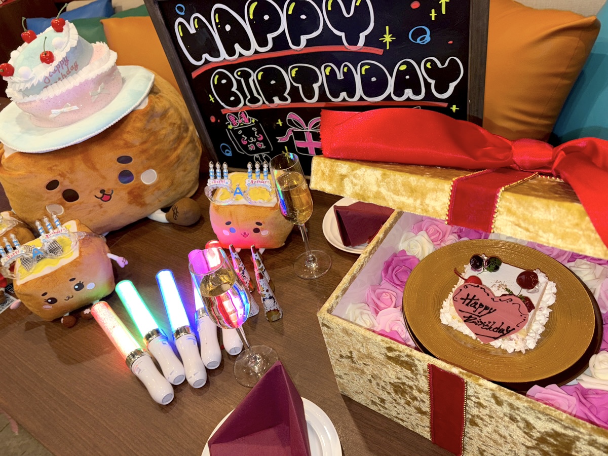 カラオケパセラ新宿本店 お誕生日プラン テーブル装飾