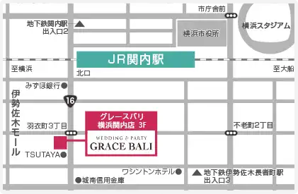 グレースバリ横浜関内店 アロナ 3Fへのアクセス