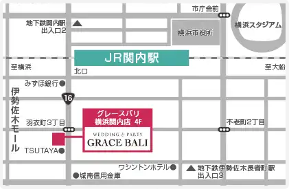 グレースバリ横浜関内店 ブラン 4Fへのアクセス